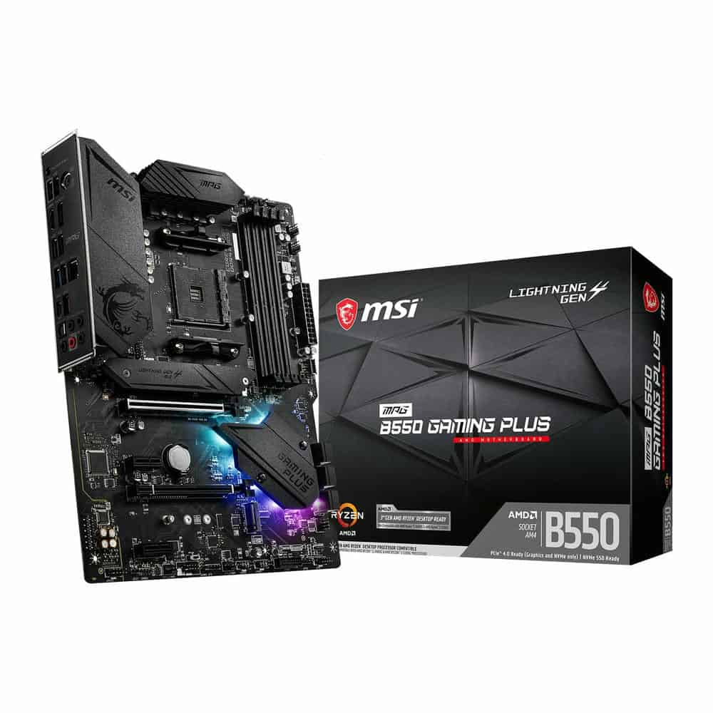 MSI AMD B550 MPG GAMING PLUS PCIe 4.0 ATX Refurbished Motherboard